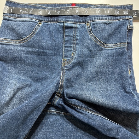 Spanx Distressed Ankle Skinny Jeans Medium Wash Size Small - Picture 9 of 12